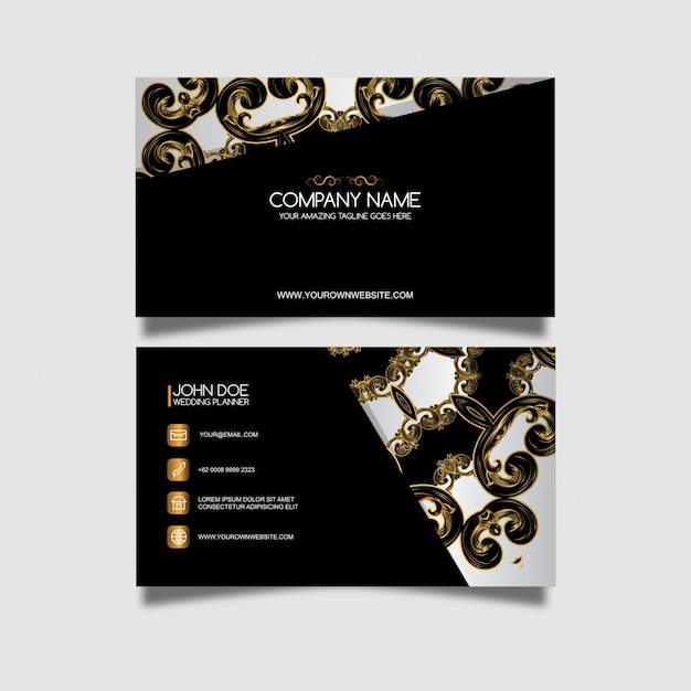 Premium Vector | Ornament business card