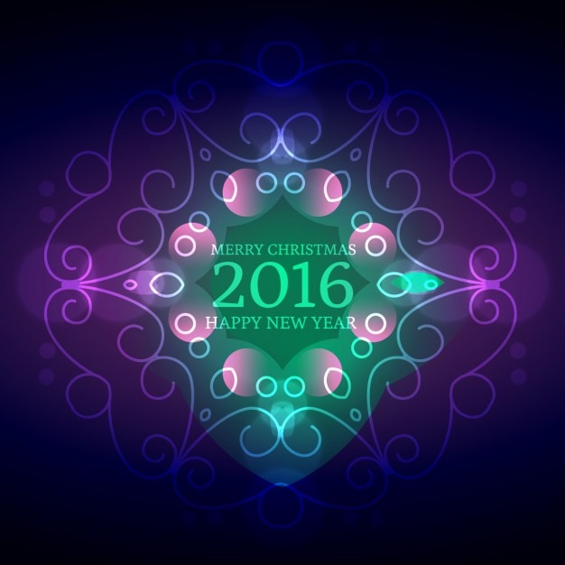 Ornamental 2016 new year background