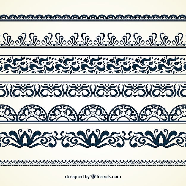 Download Ornamental borders | Free Vector