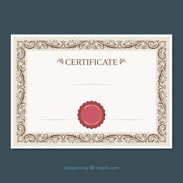 Download Ornamental certificate border | Free Vector