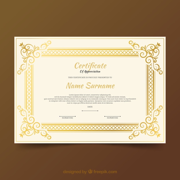 Download Ornamental certificate border Vector | Free Download