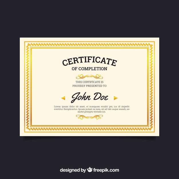 Download Ornamental certificate border | Free Vector