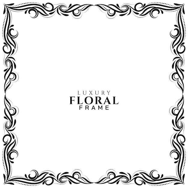 Free Vector | Ornamental floral frame design background