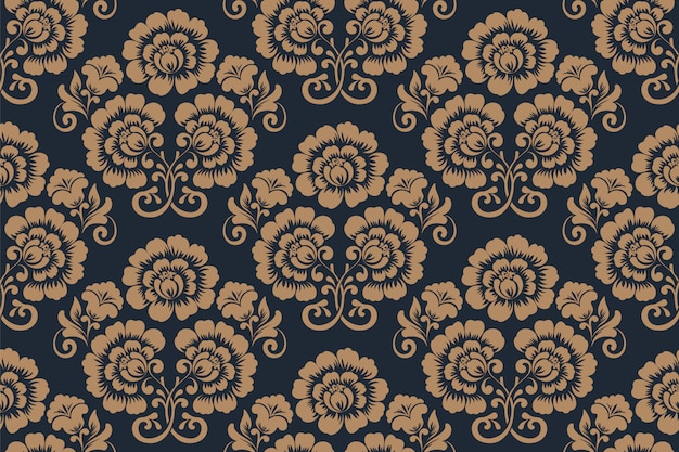 Ornamental floral seamless pattern | Free Vector