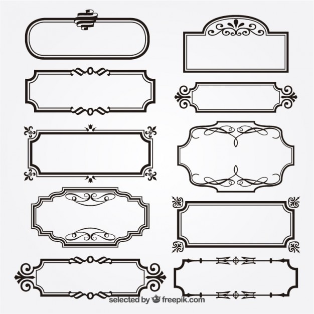 Free Vector | Ornamental frames