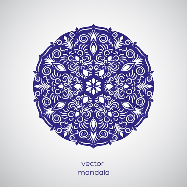 Download Ornamental hand drawn mandala. | Premium Vector