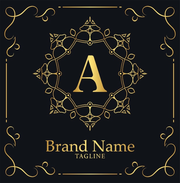 Premium Vector | Ornamental luxury letter a logo