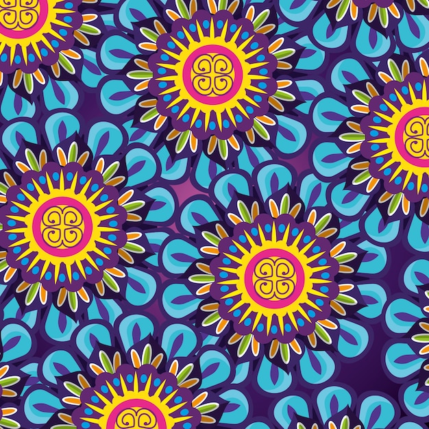 Download Free Vector | Ornamental mandala pattern