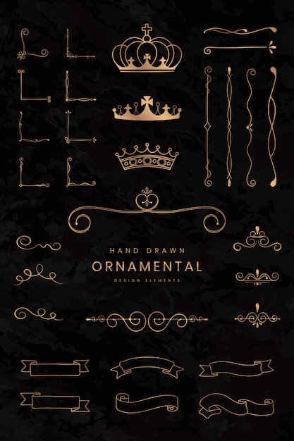 Ornamental ribbons and dividers Free Vector