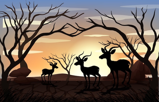 Free Free 189 Silhouette Mountain Scene Nature Svg SVG PNG EPS DXF File