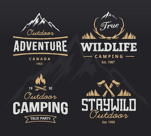 Download Free Outdoor Retro Emblems Free Vector Use our free logo maker to create a logo and build your brand. Put your logo on business cards, promotional products, or your website for brand visibility.
