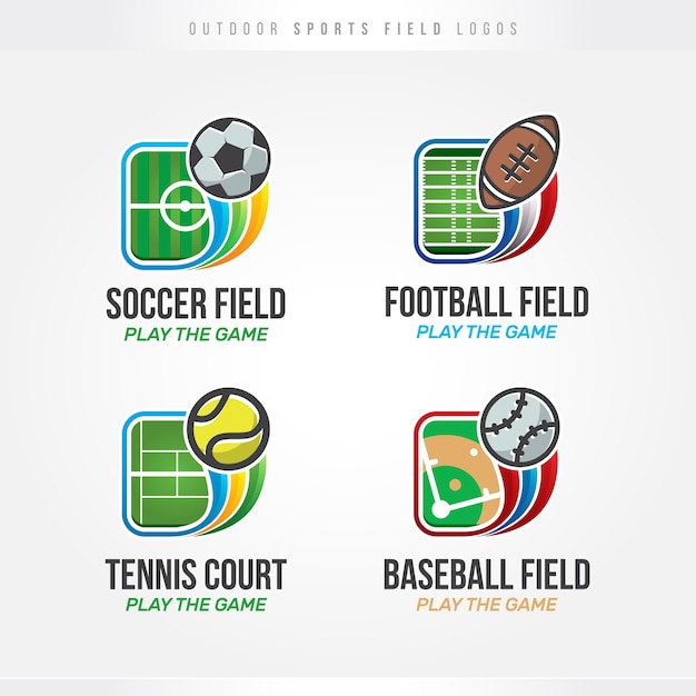 Download Free Outdoor Sports Field Logos Premium Vector Use our free logo maker to create a logo and build your brand. Put your logo on business cards, promotional products, or your website for brand visibility.