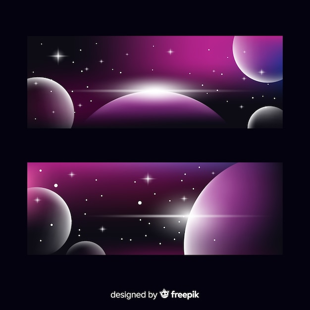 Download Free Vector | Outer space covers