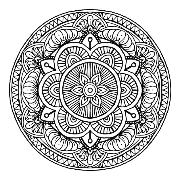 Download Round Mandala Svg For Crafters - Layered SVG Cut File ...