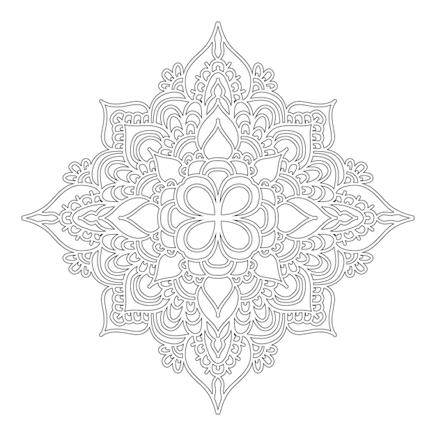 Download Outline mandala | Premium Vector