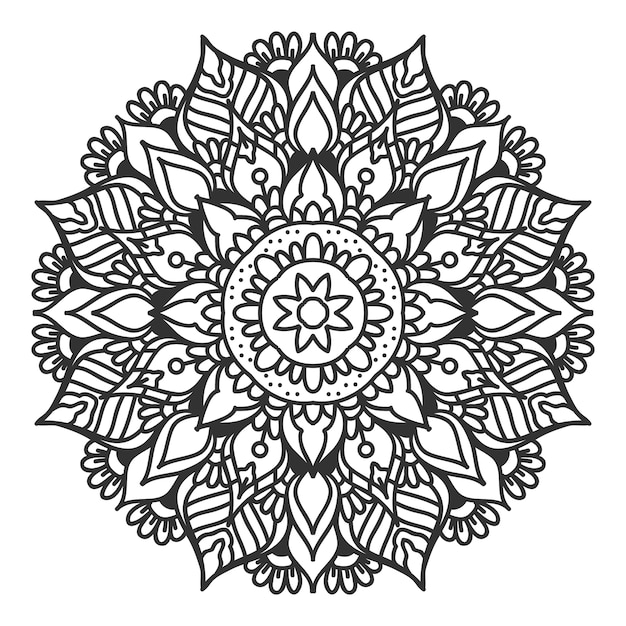 Premium Vector | Outline mandala