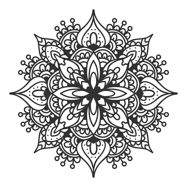 Premium Vector Outline mandala