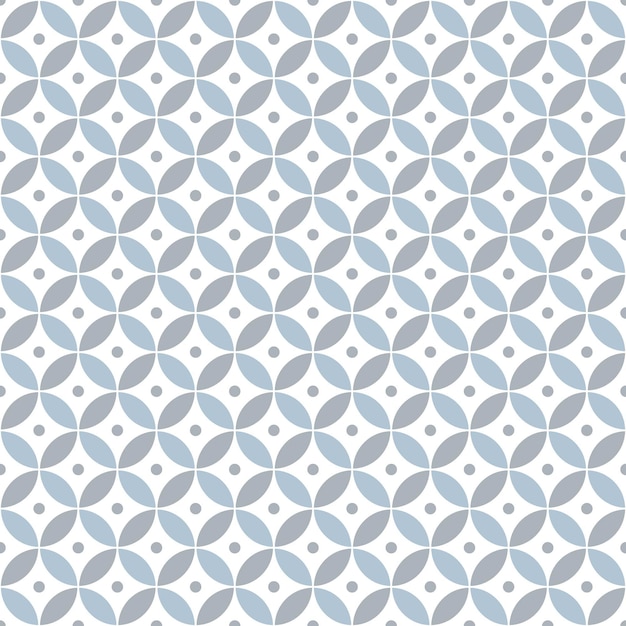 Premium Vector Overlapping Circles And Polka Dot Geometric Seamless Pattern