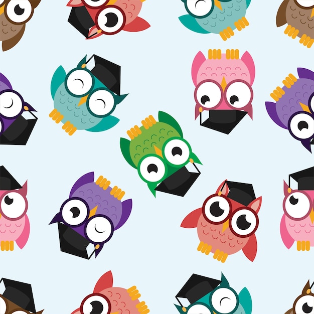 Download Owl graduation back to school | Premium Vector