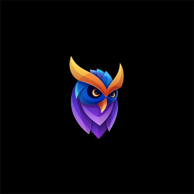 Download Free Owl Pose Gradient Colorful Logo Premium Vector Use our free logo maker to create a logo and build your brand. Put your logo on business cards, promotional products, or your website for brand visibility.