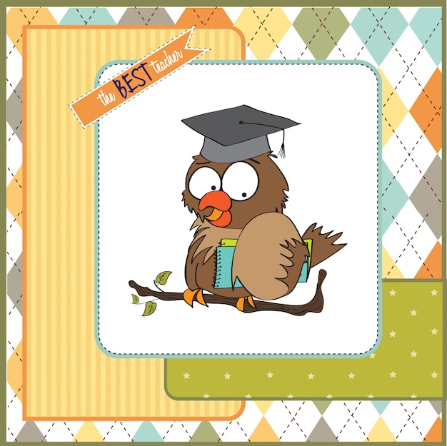 Download Owl teacher in vector format | Premium Vector