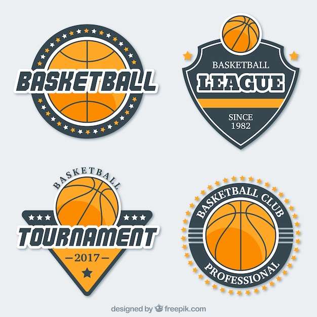 Pack basketball stickers