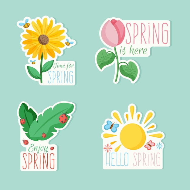 Download Free Download This Free Vector Pack Of Colorful Badges With Spring Use our free logo maker to create a logo and build your brand. Put your logo on business cards, promotional products, or your website for brand visibility.
