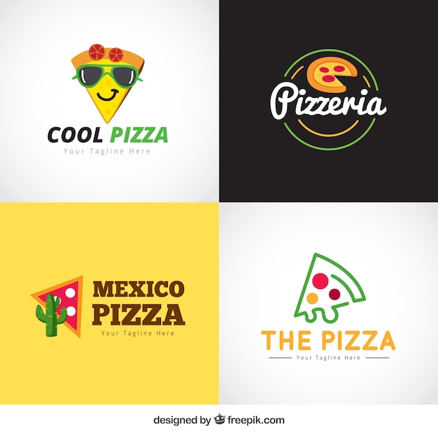 Download Free Download Free Pack Of Creative Pizza Logos Vector Freepik Use our free logo maker to create a logo and build your brand. Put your logo on business cards, promotional products, or your website for brand visibility.