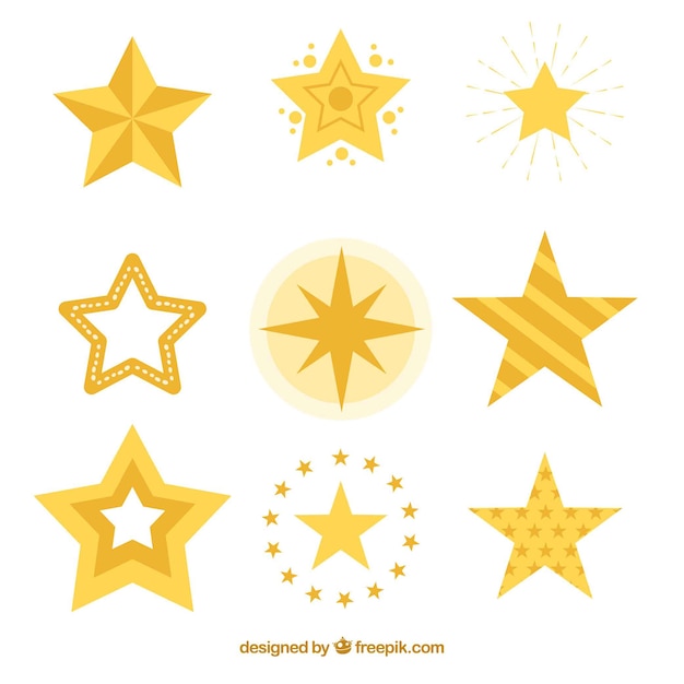 Pack Of Decorative Stars Free Vector   Pack Decorative Stars 23 2147708585 