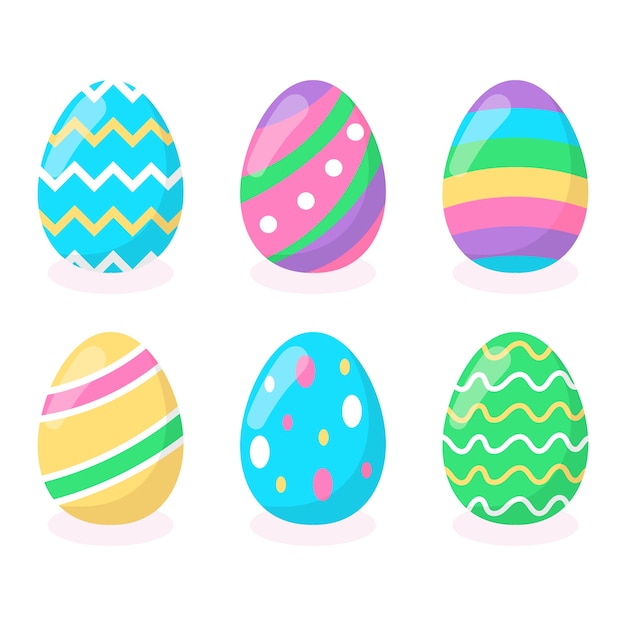 Free Vector | Pack of eggs for easter day