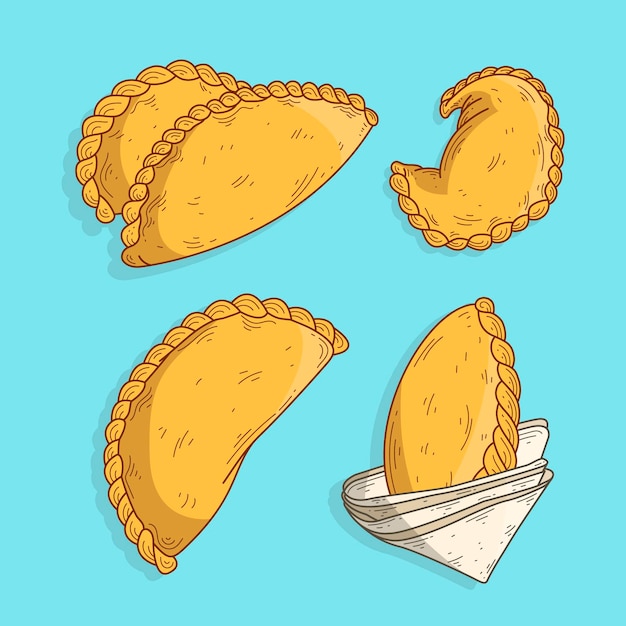 Free Vector | Pack of empanadas