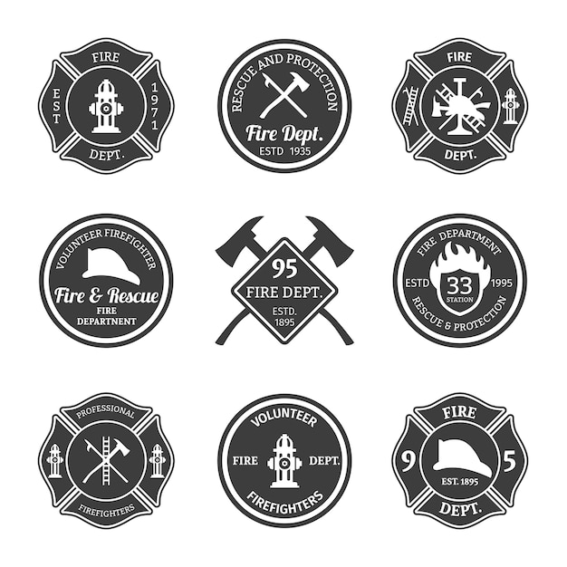 Download Blank Fire Department Logo Vector PSD - Free PSD Mockup Templates