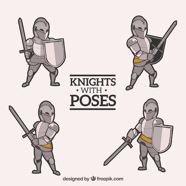 Download Free Pack Of Knight With Different Poses Free Vector Use our free logo maker to create a logo and build your brand. Put your logo on business cards, promotional products, or your website for brand visibility.
