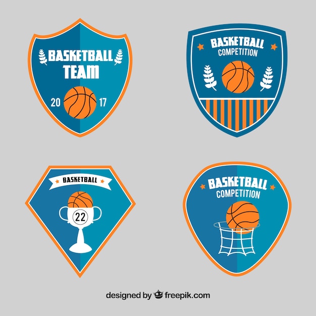 Pack of basketball shields
