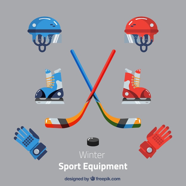 Pack of hockey elements