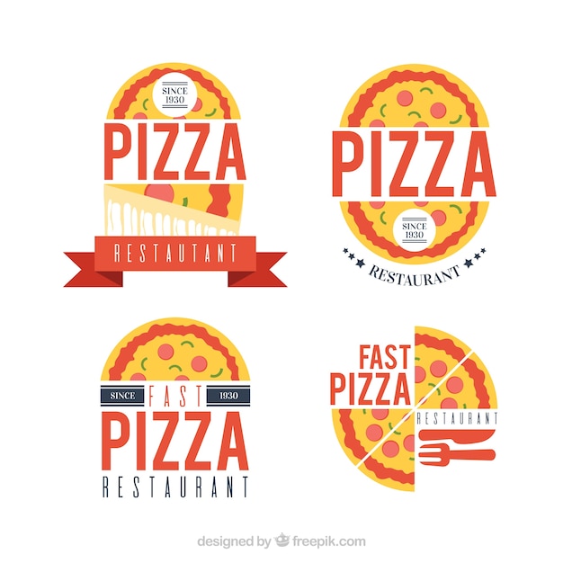 Pack of pizza logos
