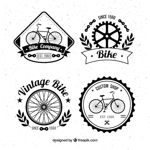 Pack of vintage hand drawn bicycles
badges