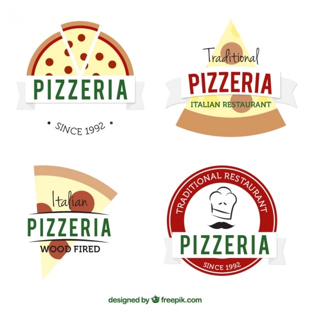 Download Free Pack Of Pizzeria Logos Free Vector Use our free logo maker to create a logo and build your brand. Put your logo on business cards, promotional products, or your website for brand visibility.