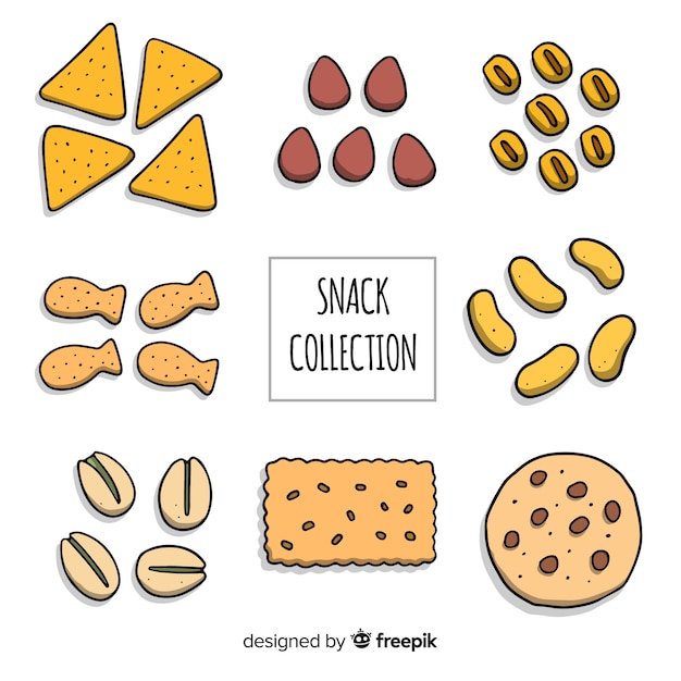 Download Pack of snacks | Free Vector