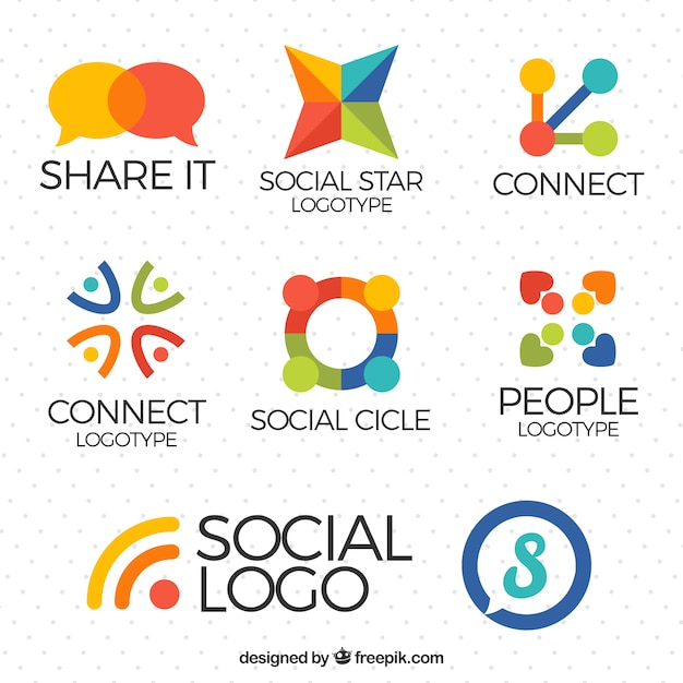 Download Free Pack Of Social Media Logos Free Vector Use our free logo maker to create a logo and build your brand. Put your logo on business cards, promotional products, or your website for brand visibility.