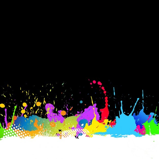 Paint On A Black Background Free Vector On Freepik