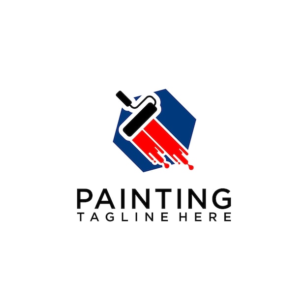 Premium Vector | Paint logo concept isolated in white background