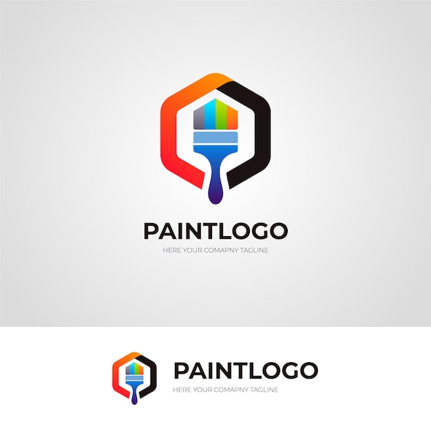 Download Free Paint Logo Design Premium Vector Use our free logo maker to create a logo and build your brand. Put your logo on business cards, promotional products, or your website for brand visibility.