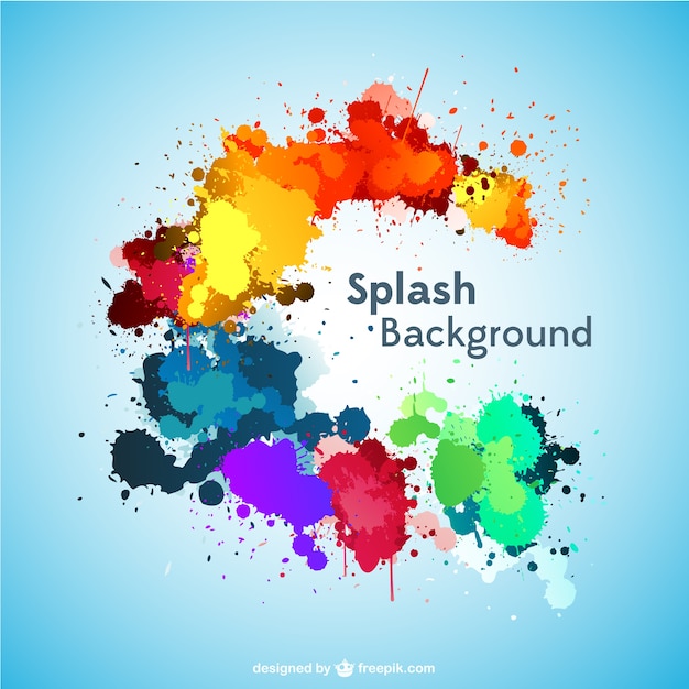 Premium Vector Paint Splashes Background