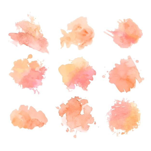 Free Vector | Paint stain collection