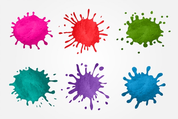 Download Paint stains collection Vector | Free Download