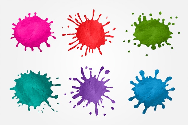 Paint stains collection Vector | Free Download