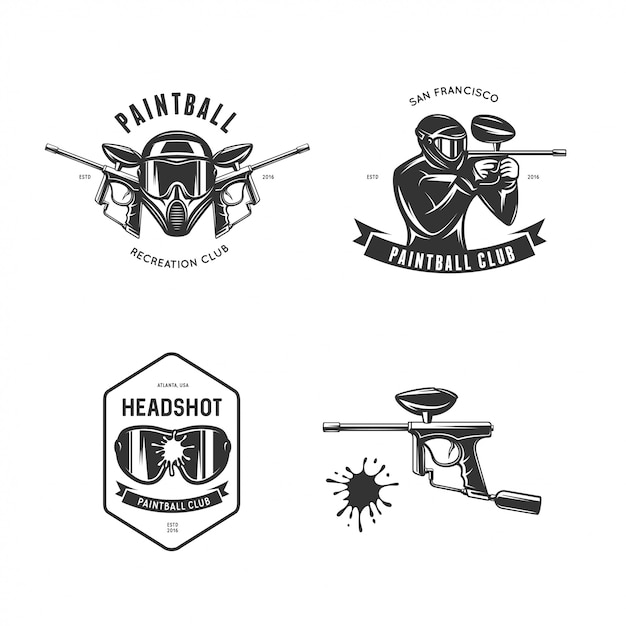 Download Free Paintball Related Elements Set Premium Vector Use our free logo maker to create a logo and build your brand. Put your logo on business cards, promotional products, or your website for brand visibility.
