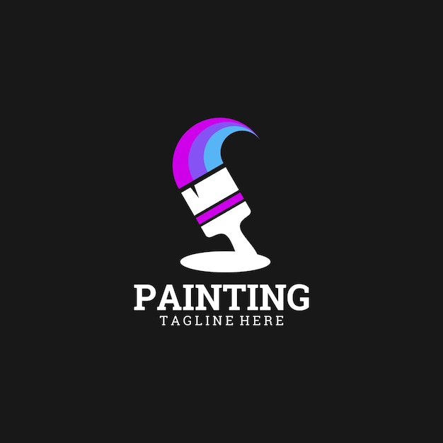 Premium Vector Painting Logo