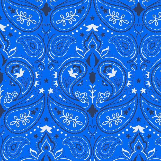 Download Free Vector | Paisley bandana pattern